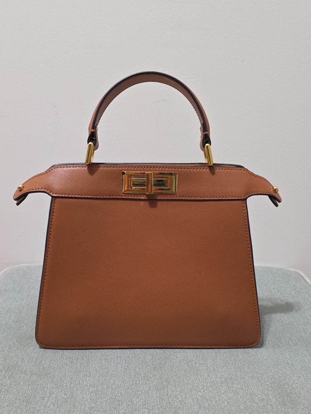 Tiffany & Fred Smooth Nappa Leather Satchel/Shoulder Bag - EUC